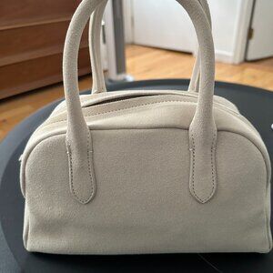 Suede Handbag Nothing Written NWT Cream Color Size Medium